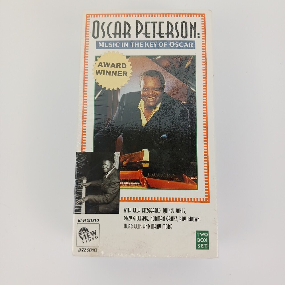 Oscar Peterson VHS Music In The Key 2 Box Set Jazz Pianist With Quincy Jones +